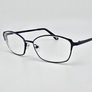 Lulu Guinness L768 BLU Blue Eyeglasses Frame w/ Flexhinge 52-16-135